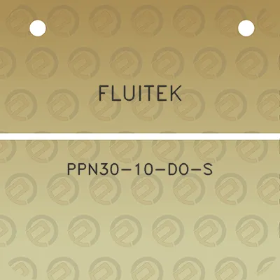 fluitek-ppn30-10-do-s