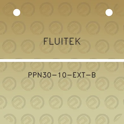 fluitek-ppn30-10-ext-b