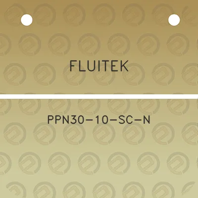 fluitek-ppn30-10-sc-n