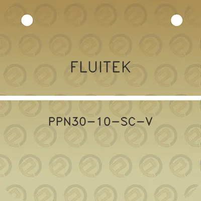 fluitek-ppn30-10-sc-v