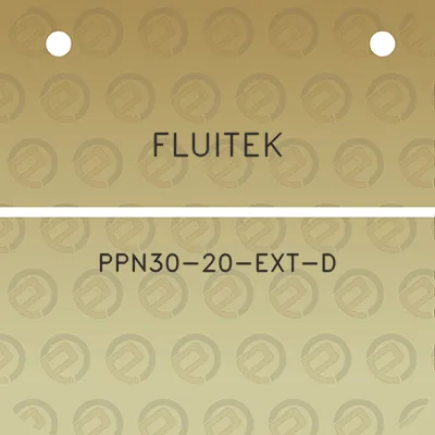 fluitek-ppn30-20-ext-d