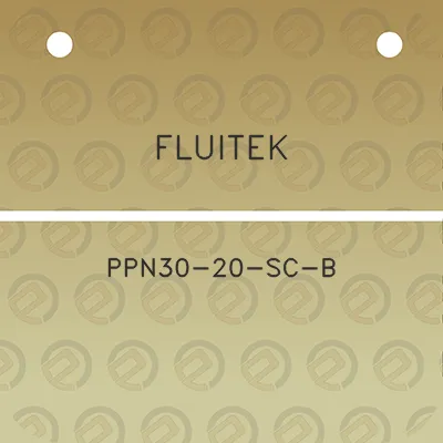 fluitek-ppn30-20-sc-b