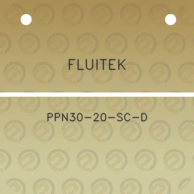 fluitek-ppn30-20-sc-d