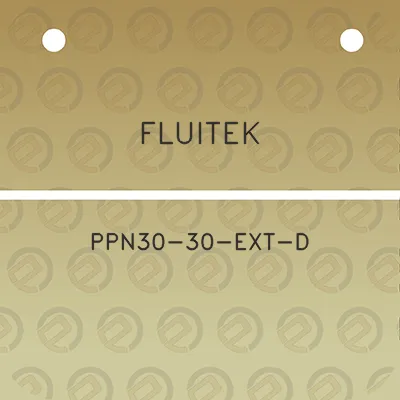 fluitek-ppn30-30-ext-d