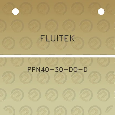 fluitek-ppn40-30-do-d