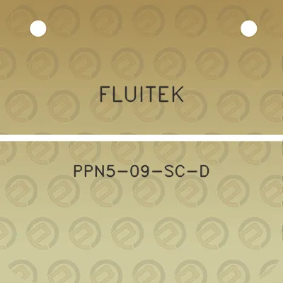 fluitek-ppn5-09-sc-d