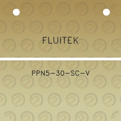 fluitek-ppn5-30-sc-v