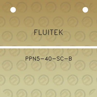 fluitek-ppn5-40-sc-b