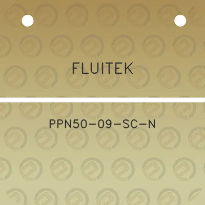 fluitek-ppn50-09-sc-n