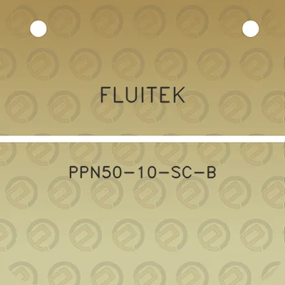 fluitek-ppn50-10-sc-b