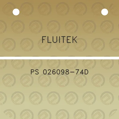 fluitek-ps-026098-74d