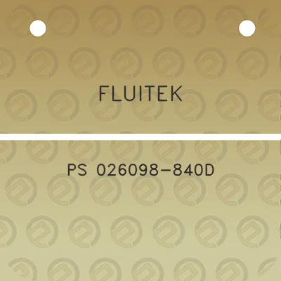 fluitek-ps-026098-840d