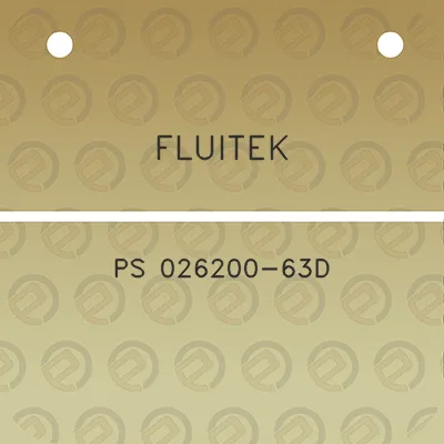 fluitek-ps-026200-63d