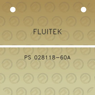 fluitek-ps-028118-60a