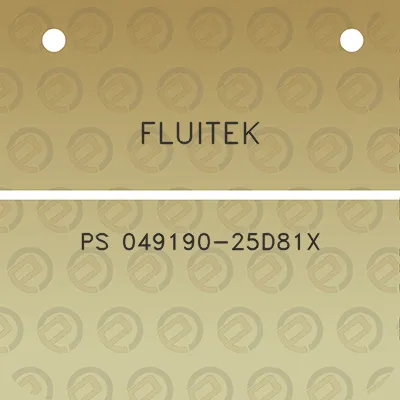 fluitek-ps-049190-25d81x