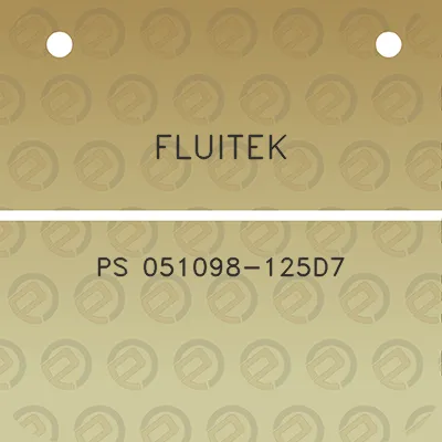 fluitek-ps-051098-125d7