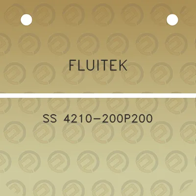 fluitek-ss-4210-200p200