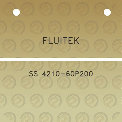 fluitek-ss-4210-60p200