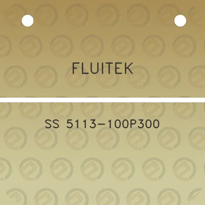 fluitek-ss-5113-100p300