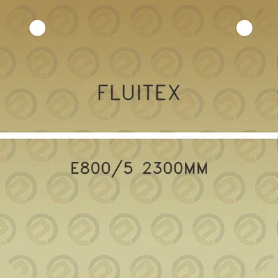 fluitex-e8005-2300mm