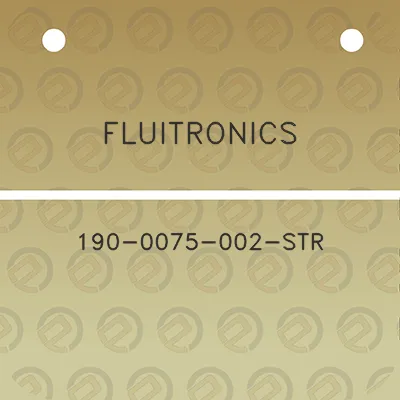 fluitronics-190-0075-002-str