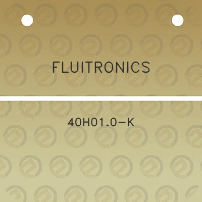 fluitronics-40h010-k