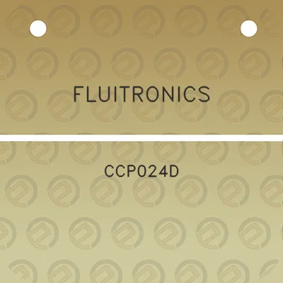 fluitronics-ccp024d