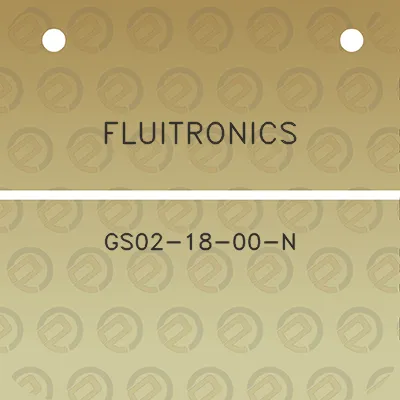 fluitronics-gs02-18-00-n