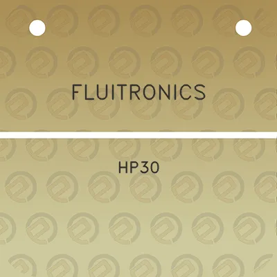 fluitronics-hp30