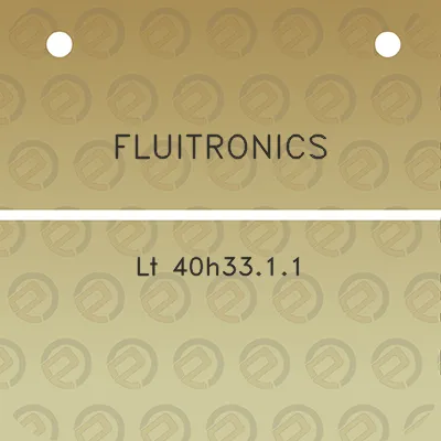 fluitronics-lt-40h3311