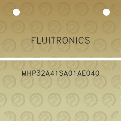 fluitronics-mhp32a41sa01ae040