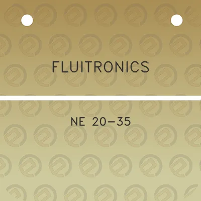 fluitronics-ne-20-35