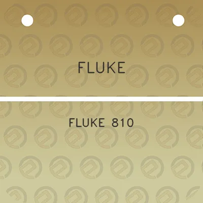 fluke-fluke-810