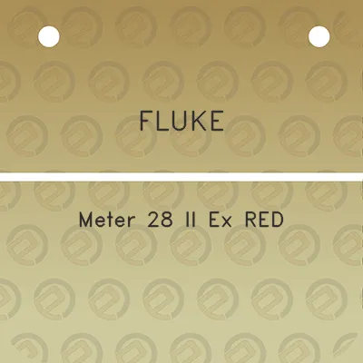 fluke-meter-28-ii-ex-red