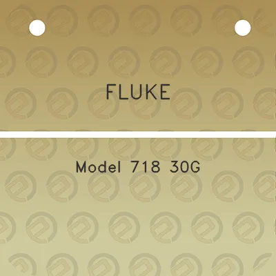 fluke-model-718-30g