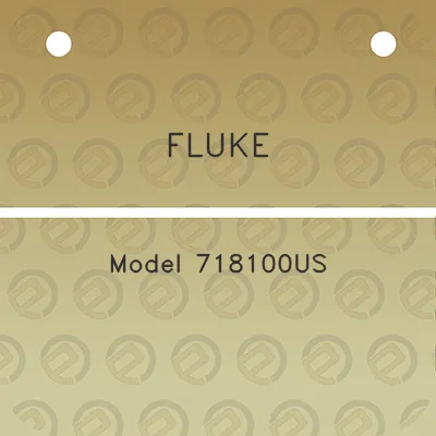 fluke-model-718100us