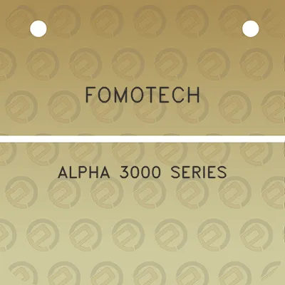 fomotech-alpha-3000-series