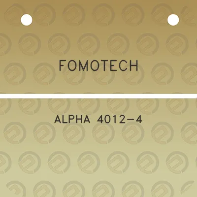 fomotech-alpha-4012-4