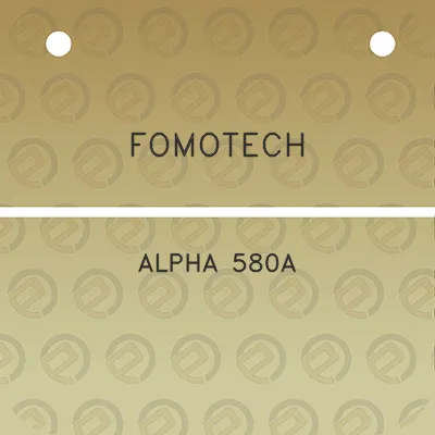 fomotech-alpha-580a