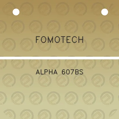 fomotech-alpha-607bs