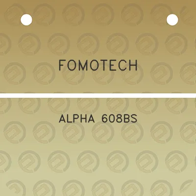 fomotech-alpha-608bs