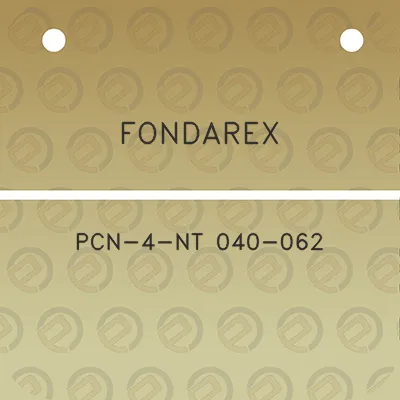 fondarex-pcn-4-nt-040-062