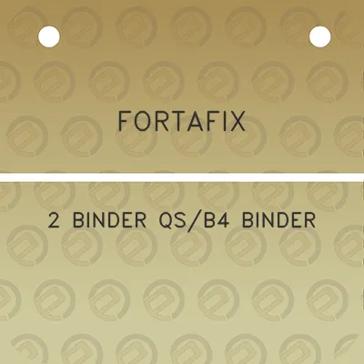 fortafix-2-binder-qsb4-binder