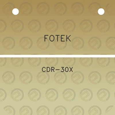 fotek-cdr-30x