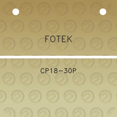 fotek-cp18-30p