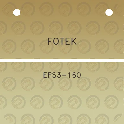 fotek-eps3-160