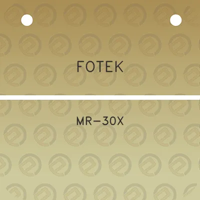 fotek-mr-30x