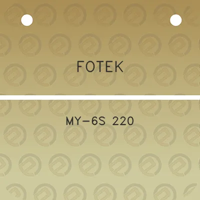 fotek-my-6s-220