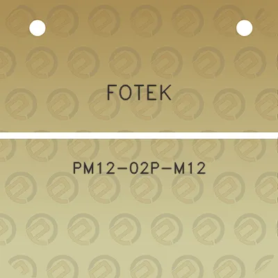 fotek-pm12-02p-m12