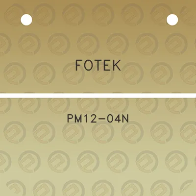 fotek-pm12-04n